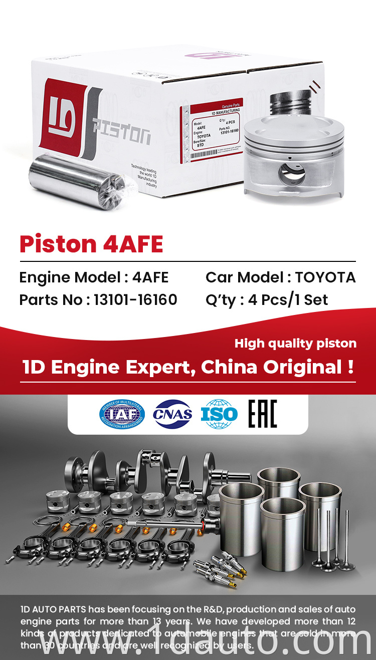 TOYOTA 4A-FE Engine Piston Set